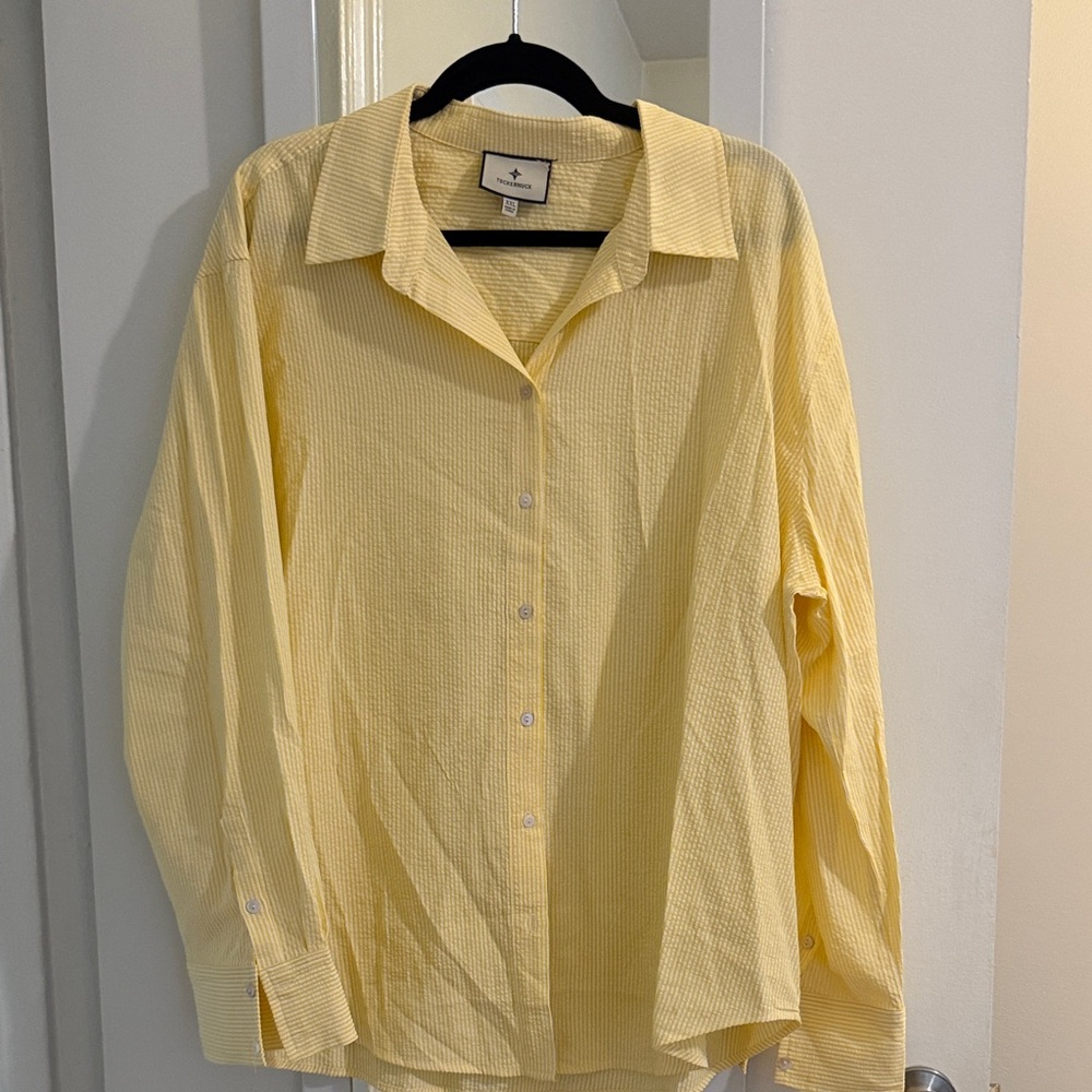 Tuckernuck Yellow Button Down Shirt